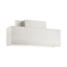 Livex Lighting 22424-91 - 2 Lt Brushed Nickel Outdoor ADA Wall Sconce