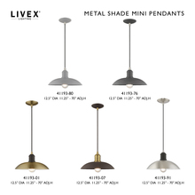 METAL SHADE MINI PENDANTS