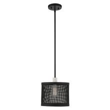 Livex Lighting 46212-04 - 1 Lt Black Pendant