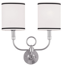 Livex Lighting 9122-91 - 2 Light Brushed Nickel Wall Sconce