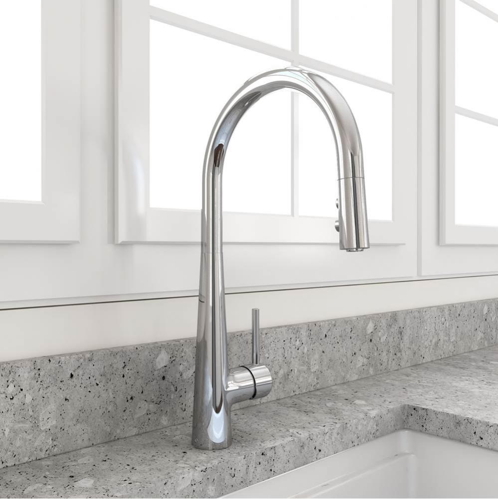 Lugano 2.0 Pull-Down Kitchen Faucet in Chrome