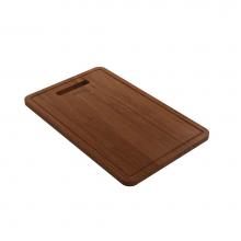 BOCCHI 2320 0004 - Wooden Cutting Board For Nuova 1500/1501 with handle - Sapele Mahogany Wood