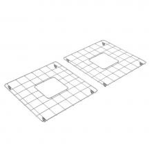 BOCCHI 2300 0007 - Stainless Steel Sink Grid for 36 in. 1350/1351 Farmhouse Apron Front Fireclay Double Bowl Kitchen