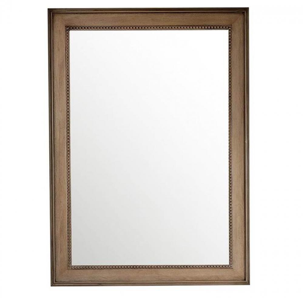 Bristol 29&apos;&apos; Rectangular Mirror, White Washed Walnut