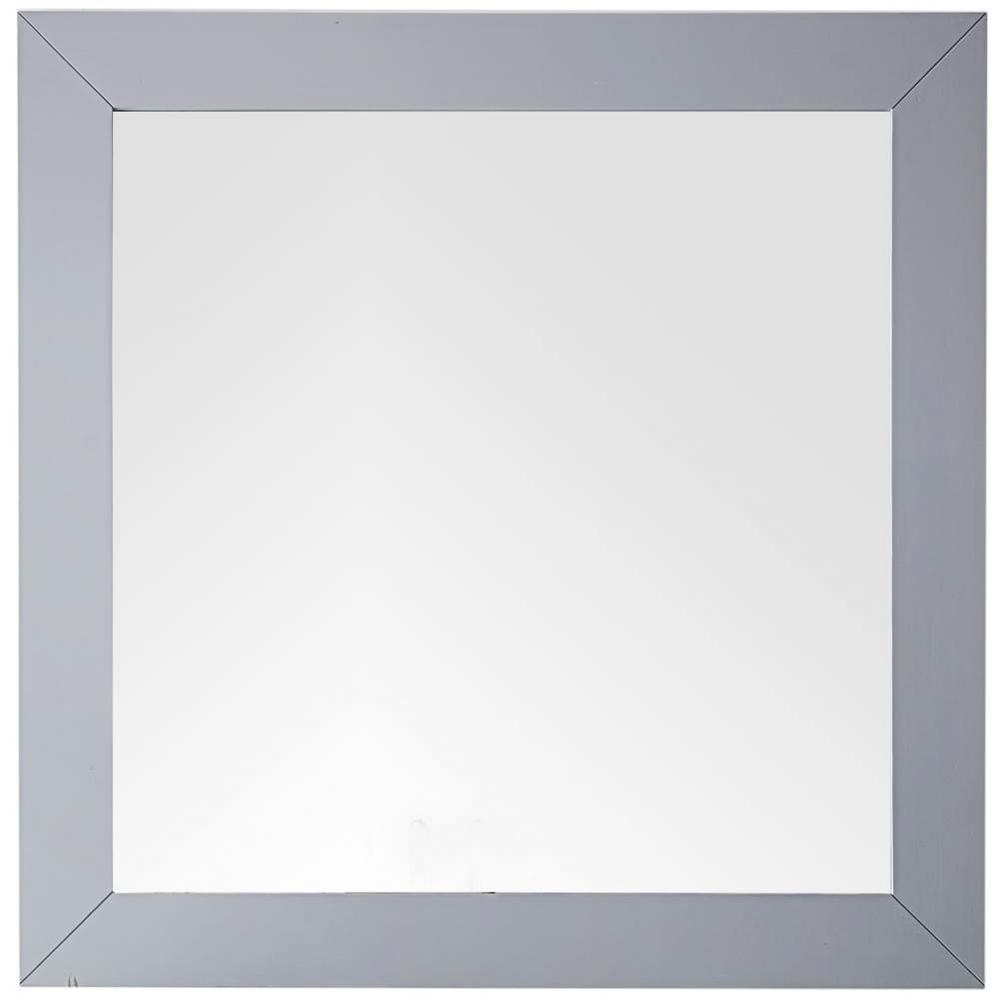 Weston 40&apos;&apos; Rectangular Mirror, Silver Gray