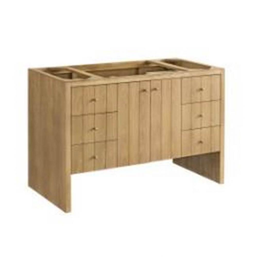 Hudson 48&apos;&apos; Single Vanity Cabinet, Light Natural Oak