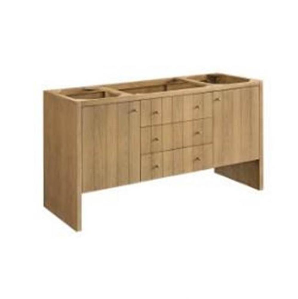 Hudson 60&apos;&apos; Single Vanity Cabinet, Light Natural Oak