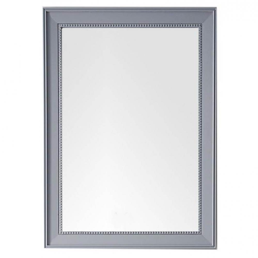 Bristol 29&apos;&apos; Rectangular Mirror, Silver Gray