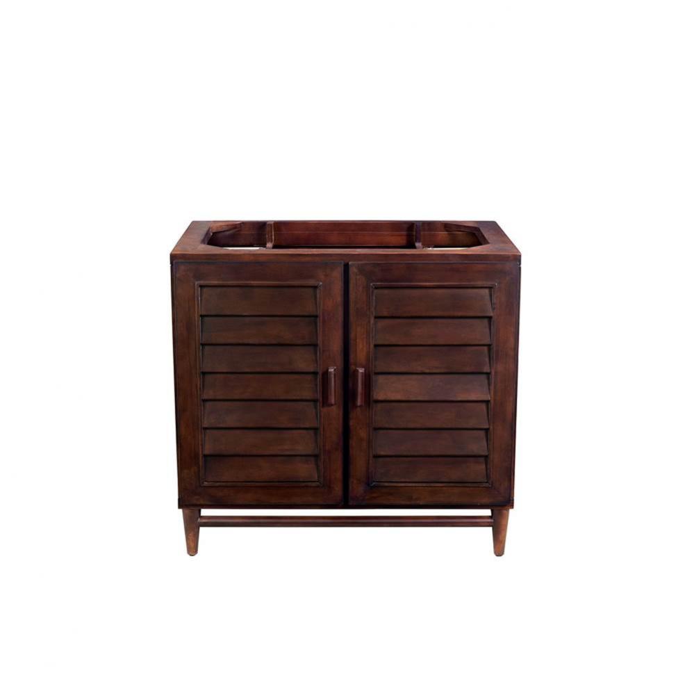 Portland 36&apos;&apos; Single Vanity, Burnished Mahogany