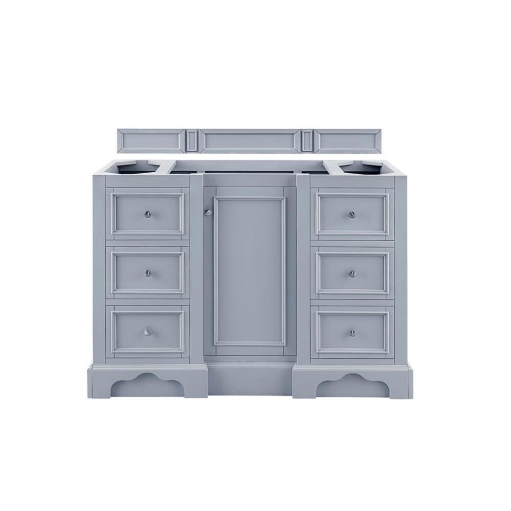 De Soto 48&apos;&apos; Single Vanity Cabinet, Silver Gray