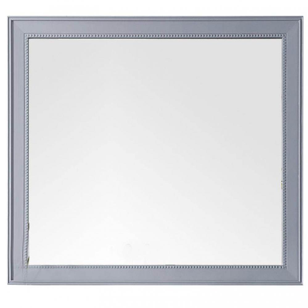 Bristol 44&apos;&apos; Rectangular Mirror, Silver Gray