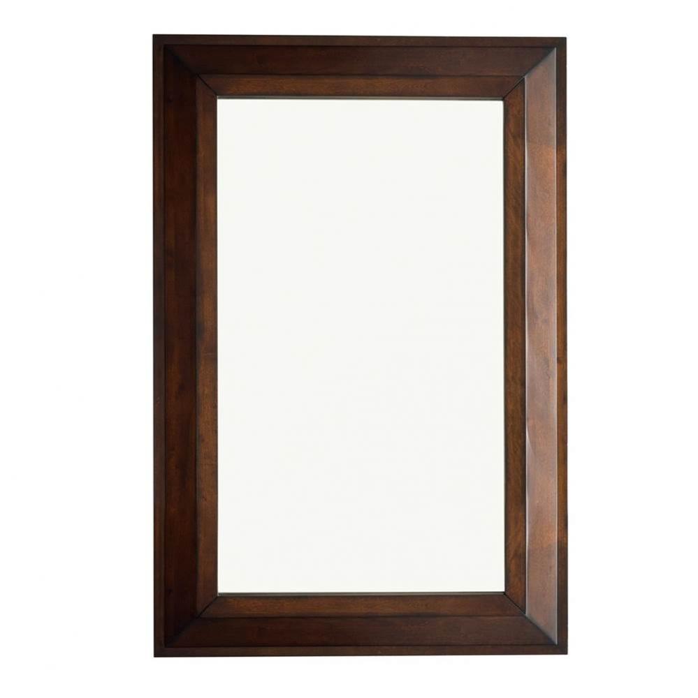 Portland 28&apos;&apos; Rectangular Mirror, Burnished Mahogany