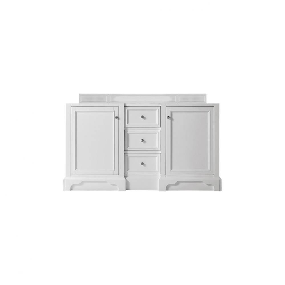 De Soto 60&apos;&apos; Double Vanity Cabinet, Bright White