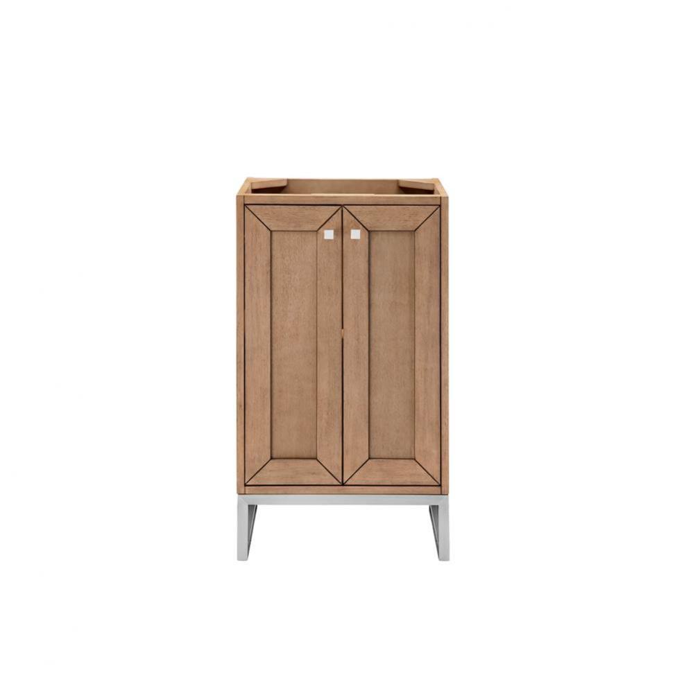 Chianti 20&apos;&apos; Single Vanity Cabinet, Whitewashed Walnut, Brushed Nickel