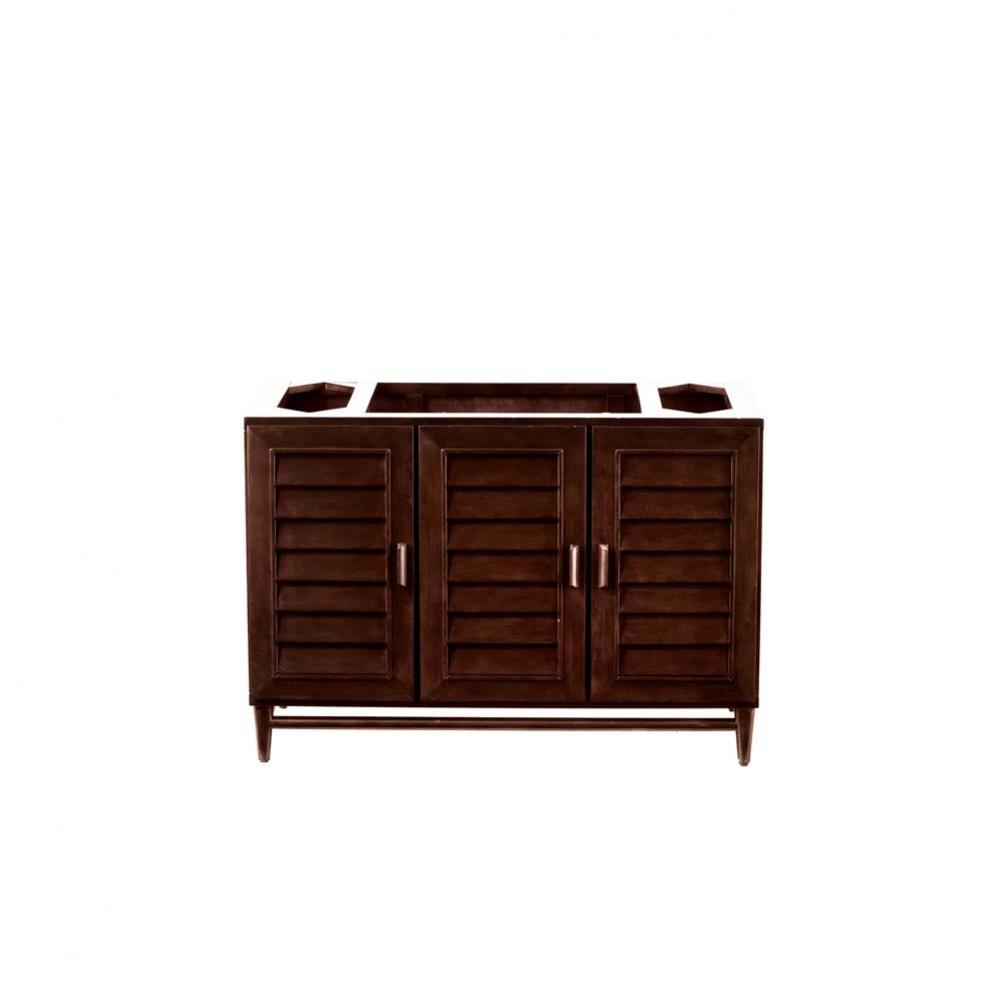 Portland 48&apos;&apos; Single Vanity, Burnished Mahogany