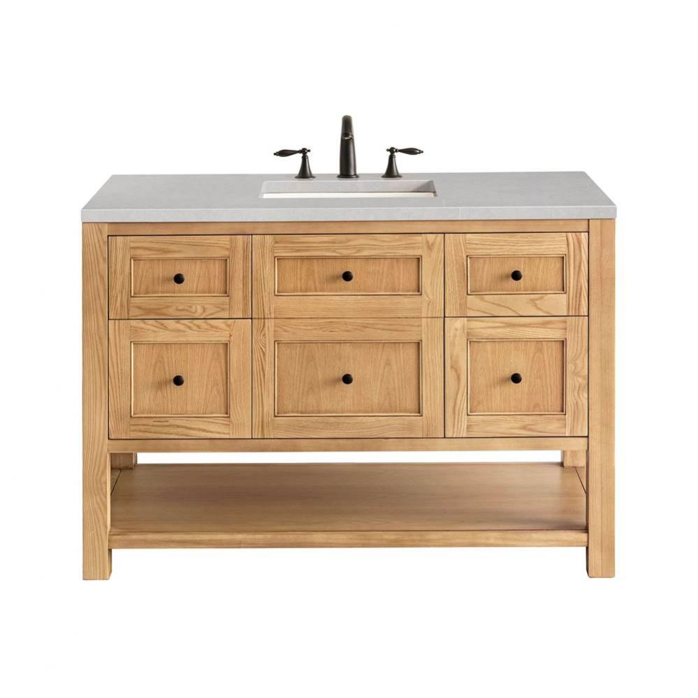 Breckenridge 48&apos;&apos; Single Vanity, Light Natural Oak w/ 3 CM Eternal Serena Top