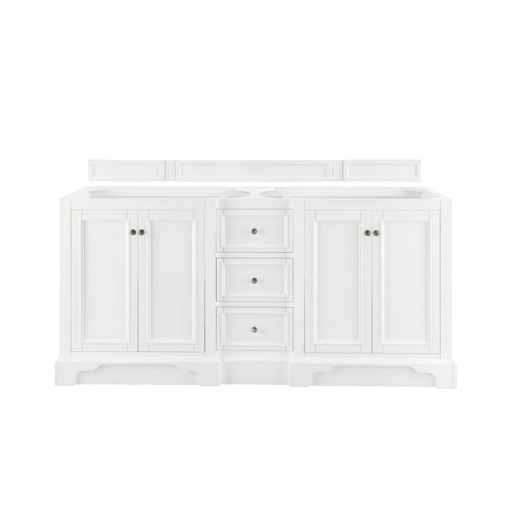 De Soto 72&apos;&apos; Double Vanity Cabinet, Bright White