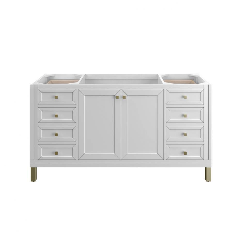 Chicago 60&apos;&apos; Single Vanity Cabinet, Glossy White