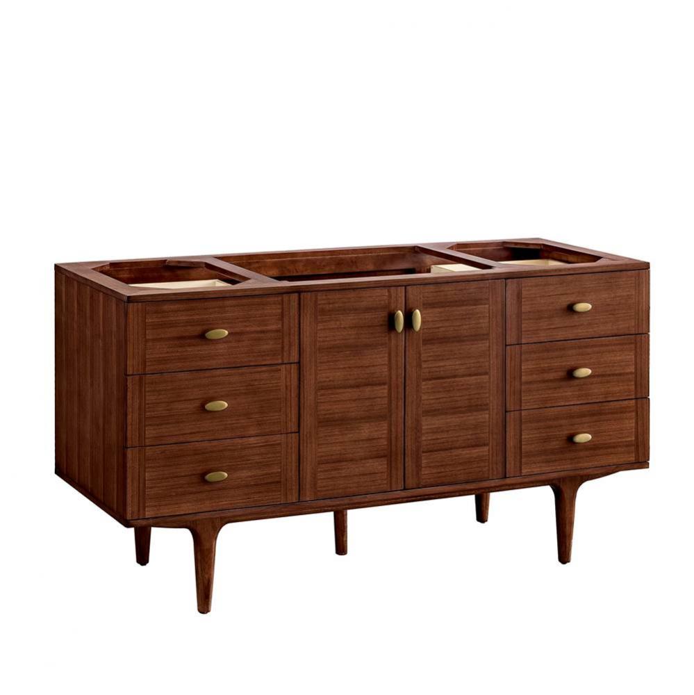 Amberly 60&apos;&apos; Single Vanity Cabinet, Mid-Century Walnut