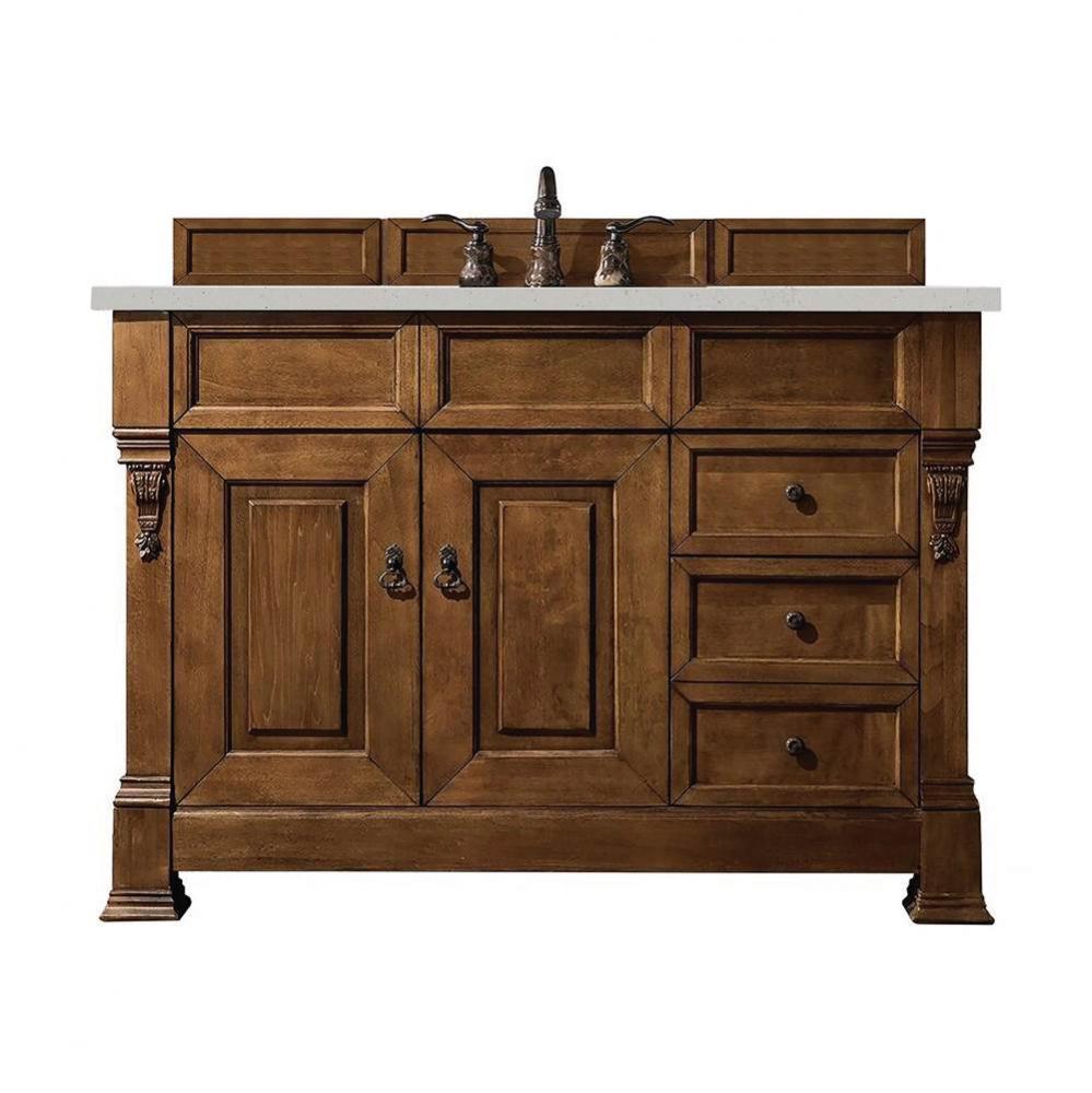 Brookfield 48&apos;&apos; Single Vanity, Country Oak w/ 3 CM Lime Delight Quartz Top