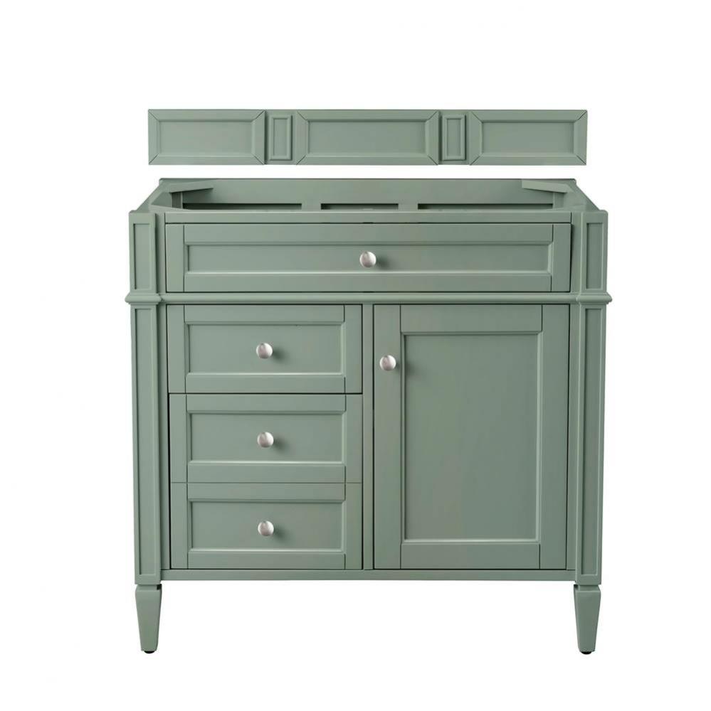 Brittany 36&apos;&apos; Single Vanity Cabinet, Smokey Celadon