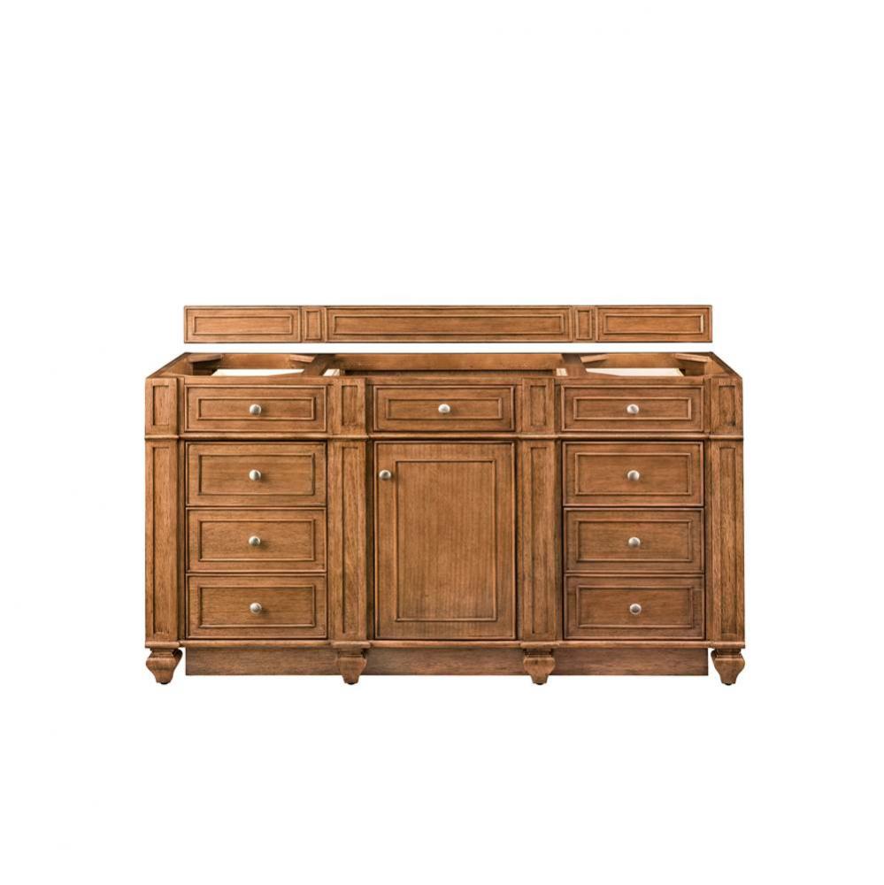 Bristol 60&apos;&apos; Single Vanity, Saddle Brown