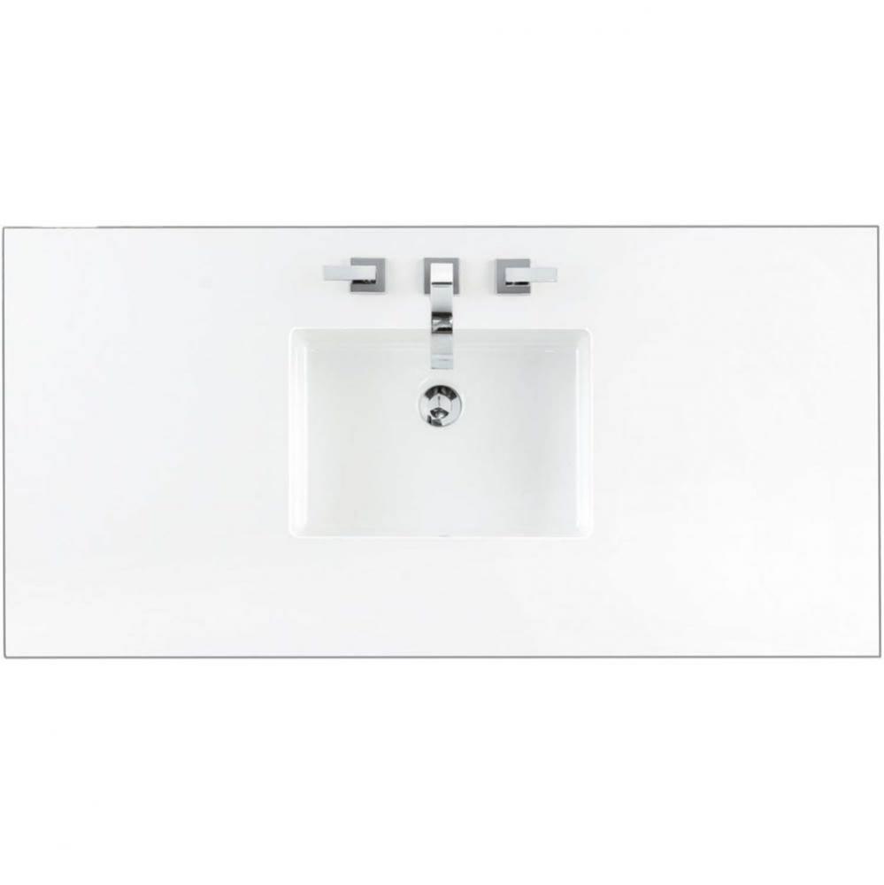 22&apos;&apos; Single Top For the 825 Colleciton, Classic White Quartz, 3 CM, No Sink