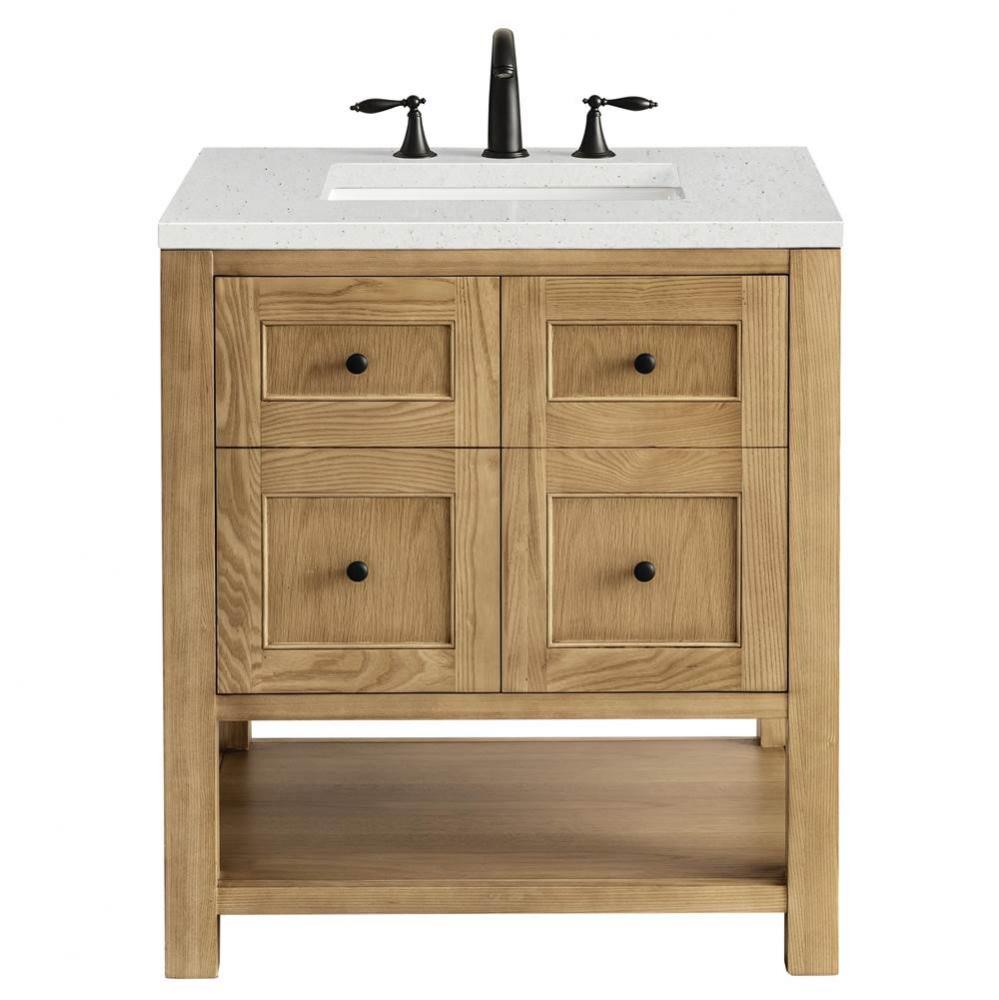 Breckenridge 30&apos;&apos; Single Vanity, Light Natural Oak w/ 3 CM Lime Delight Top