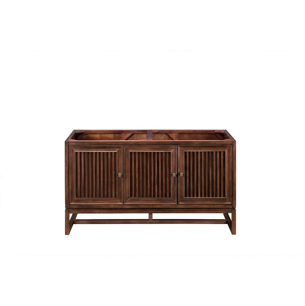 Athens 60&apos;&apos; Double Vanity Cabinet, Mid Century Acacia