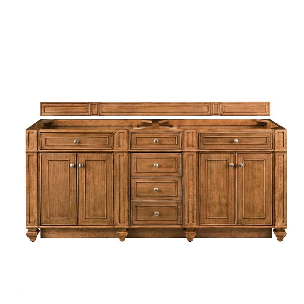 Bristol 72&apos;&apos; Double Vanity, Saddle Brown