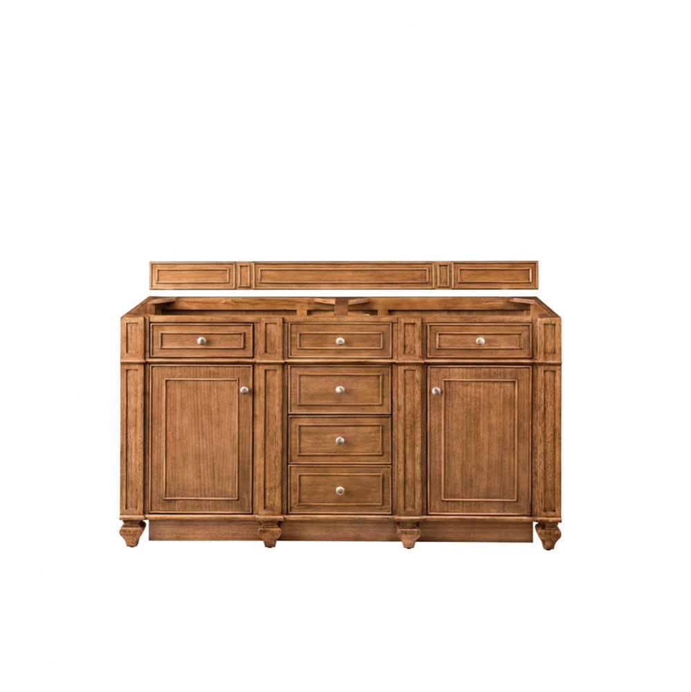 Bristol 60&apos;&apos; Double Vanity, Saddle Brown