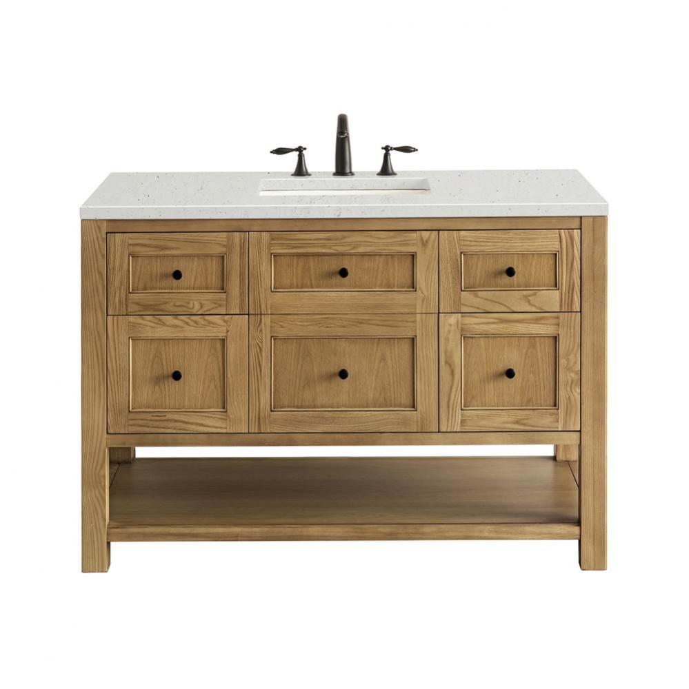 Breckenridge 48&apos;&apos; Single Vanity, Light Natural Oak w/ 3 CM Lime Delight Top