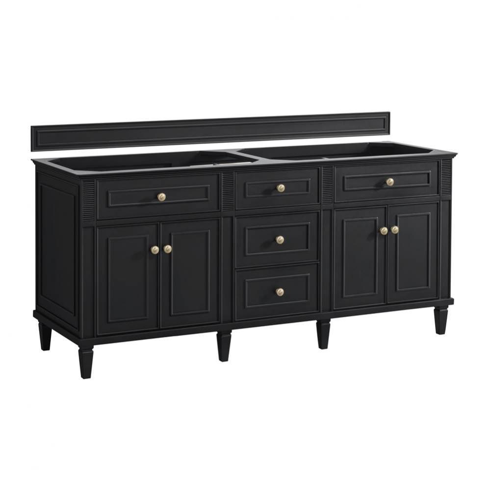 Lorelai 72&apos;&apos; Double Vanity, Black Onyx