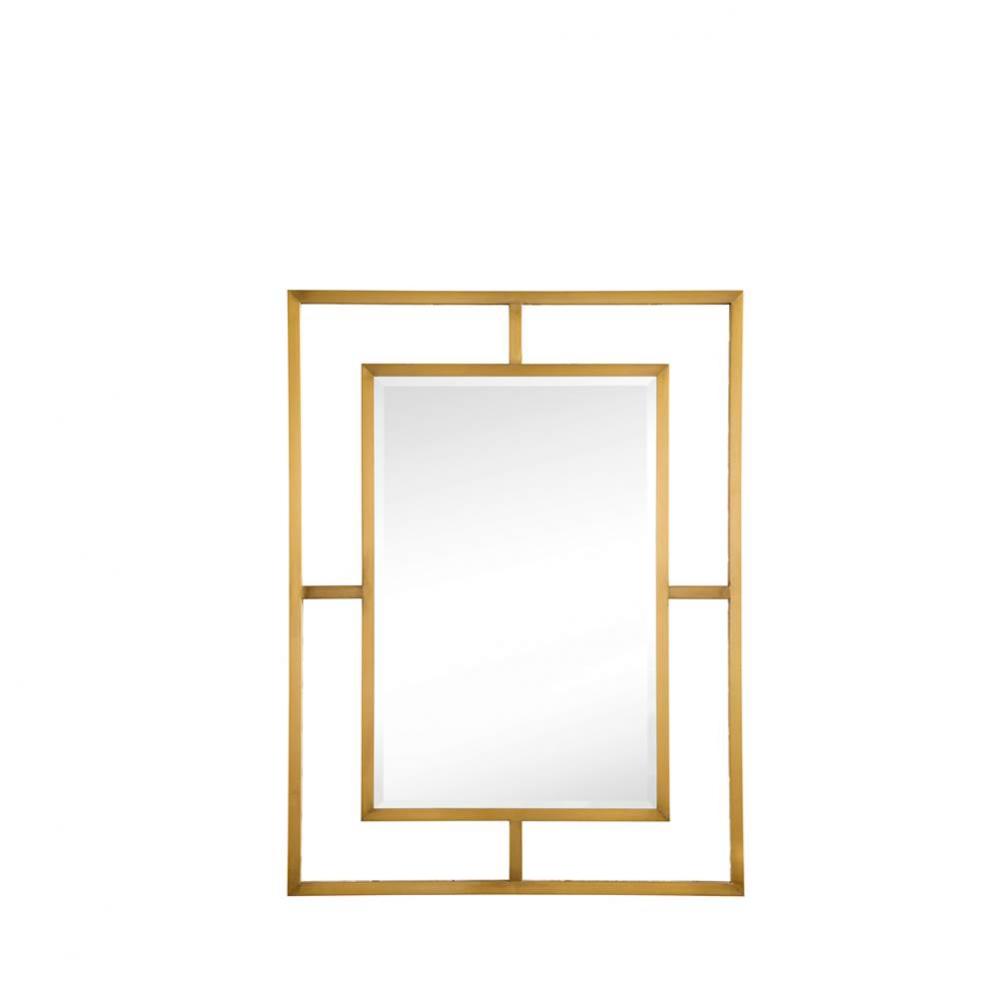 Boston 30&apos;&apos; Rectangular Mirror, Radiant Gold