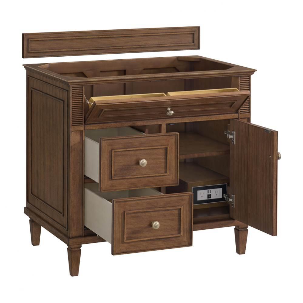 Lorelai 36&apos;&apos; Single Vanity, Mid-Century Walnut