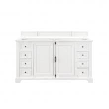 James Martin Vanities 238-105-V60S-BW - Providence 60'' Single Vanity Cabinet, Bright White