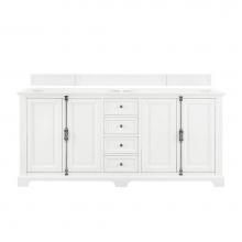 James Martin Vanities 238-105-V72-BW - Providence 72'' Double Vanity Cabinet, Bright White