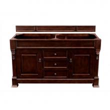 James Martin Vanities 147-114-5661 - Brookfield 60'' Burnished Mahogany Double Vanity