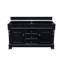 James Martin Vanities 147-114-5631 - Brookfield 60'' Antique Black Double Vanity