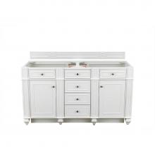 James Martin Vanities 157-V60D-BW - Bristol 60'' Double Vanity, Bright White