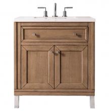 James Martin Vanities 305-V30-WWW - Chicago 30'' Single Vanity Cabinet, Whitewashed Walnut