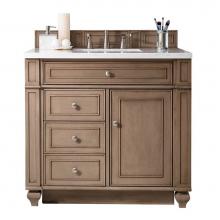 James Martin Vanities 157-V36-WW - Bristol 36'' Single Vanity Whitewashed Walnut