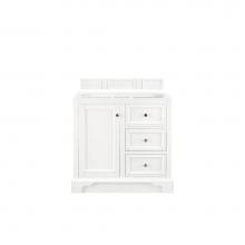 James Martin Vanities 825-V36-BW - De Soto 36'' Single Vanity Cabinet, Bright White