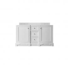 James Martin Vanities 825-V60D-BW - De Soto 60'' Double Vanity Cabinet, Bright White