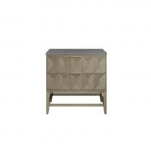 James Martin Vanities D100-V36-PBO-3GEX - Emmeline 36'' Single Vanity, Pebble Oak w/ 3CM Grey Expo Top