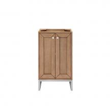 James Martin Vanities E303-V20-WW-BNK - Chianti 20'' Single Vanity Cabinet, Whitewashed Walnut, Brushed Nickel