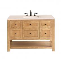 James Martin Vanities 330-V48-LNO-3EMR - Breckenridge 48'' Single Vanity, Light Natural Oak w/ 3 CM Eternal Marfil Top