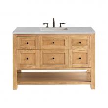 James Martin Vanities 330-V48-LNO-3ESR - Breckenridge 48'' Single Vanity, Light Natural Oak w/ 3 CM Eternal Serena Top