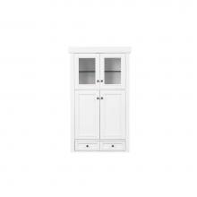 James Martin Vanities 825-H30-BW - De Soto 30'' Double Tower Hutch, Bright White