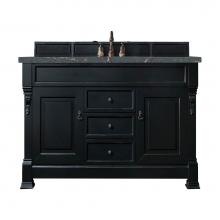 James Martin Vanities 147-114-5331-3PBL - Brookfield 60'' Single Vanity, Antique Black w/ 3 CM Parisien Bleu Quartz Top